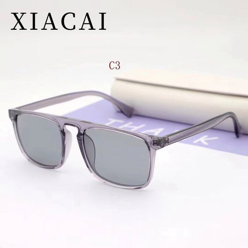 夏彩xiacai韩版方框俏皮男款偏光太阳镜女生小脸型时尚墨镜58191