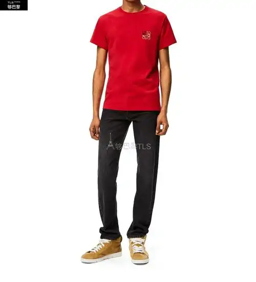 【包邮包税】 loewe罗意威 21年春夏 男士 短袖t恤 anagram t-shirt