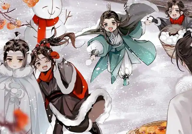 温馨治愈的墨香全家福,轮流带娃好有爱,花城的领口有小心机!