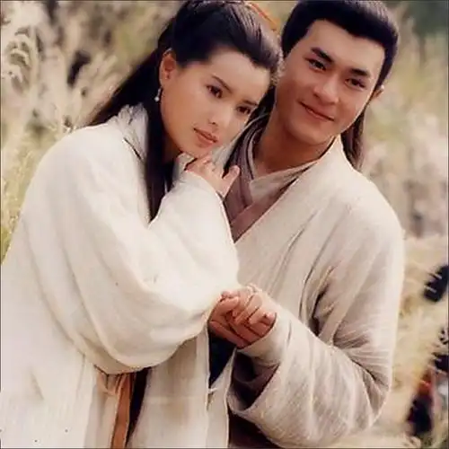 经典影视神雕侠侣李若彤古天乐同款小龙女杨过古装长袍仙女演出服