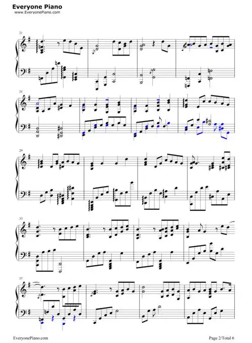 你给我听好-陈奕迅五线谱预览2