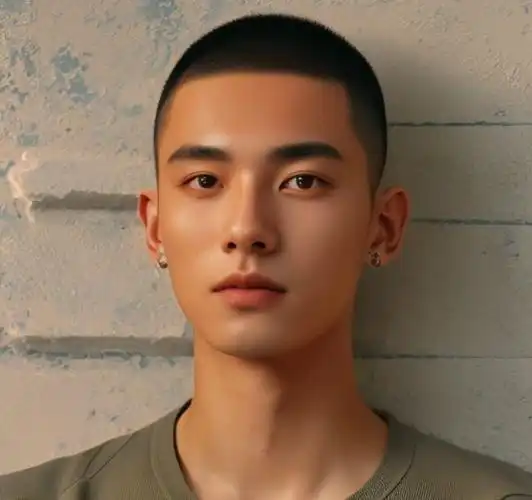 2024尝试时尚男士发型的不二选择圆寸头飞机头分头发型