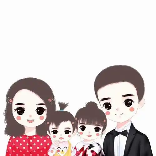 家有一女,两女全家福微信头像合集,有你喜欢的吗?