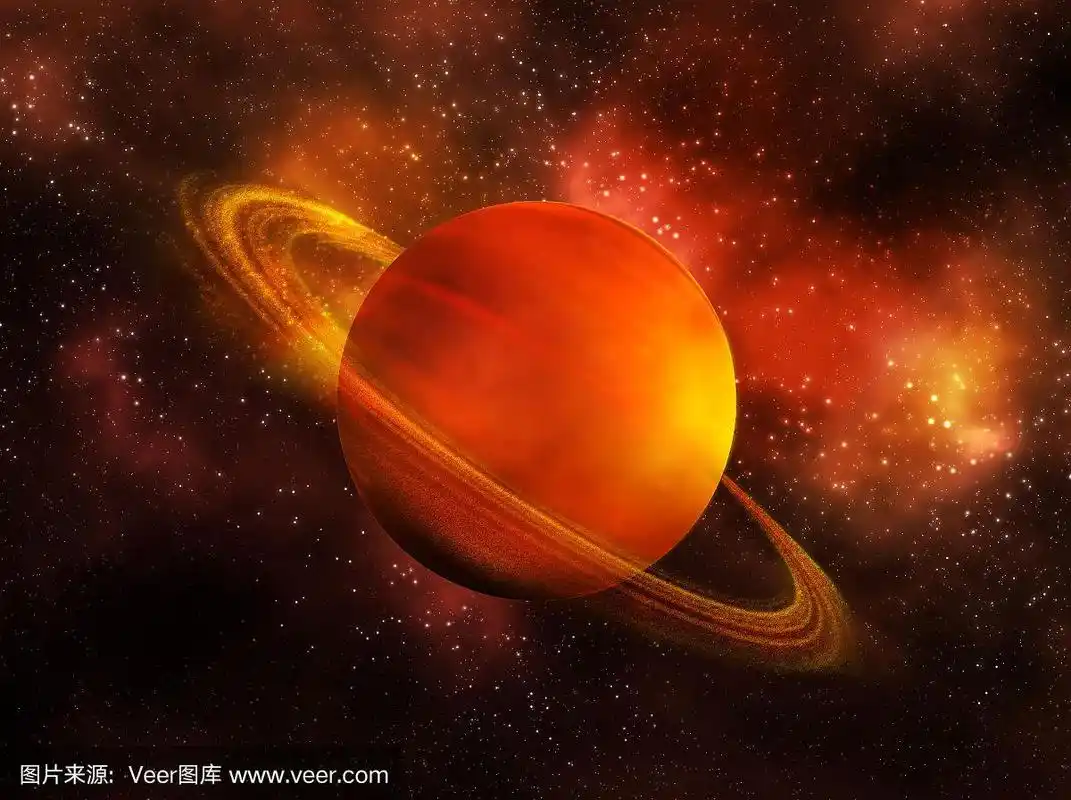 美国宇航局将土星的太空视图涂成橙色