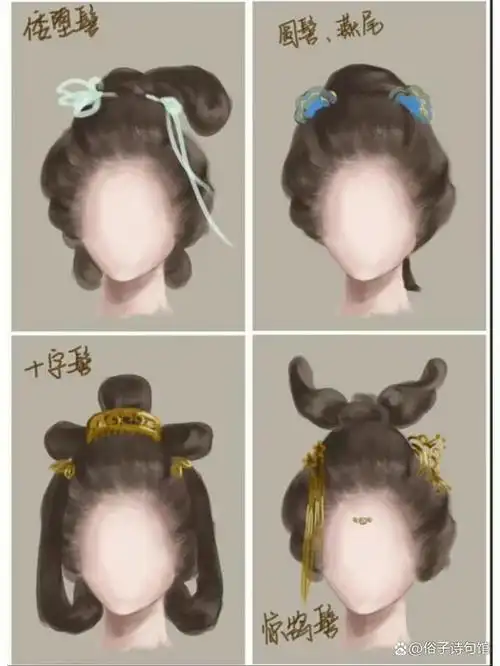 古风发髻合集,参考如下,记得收藏