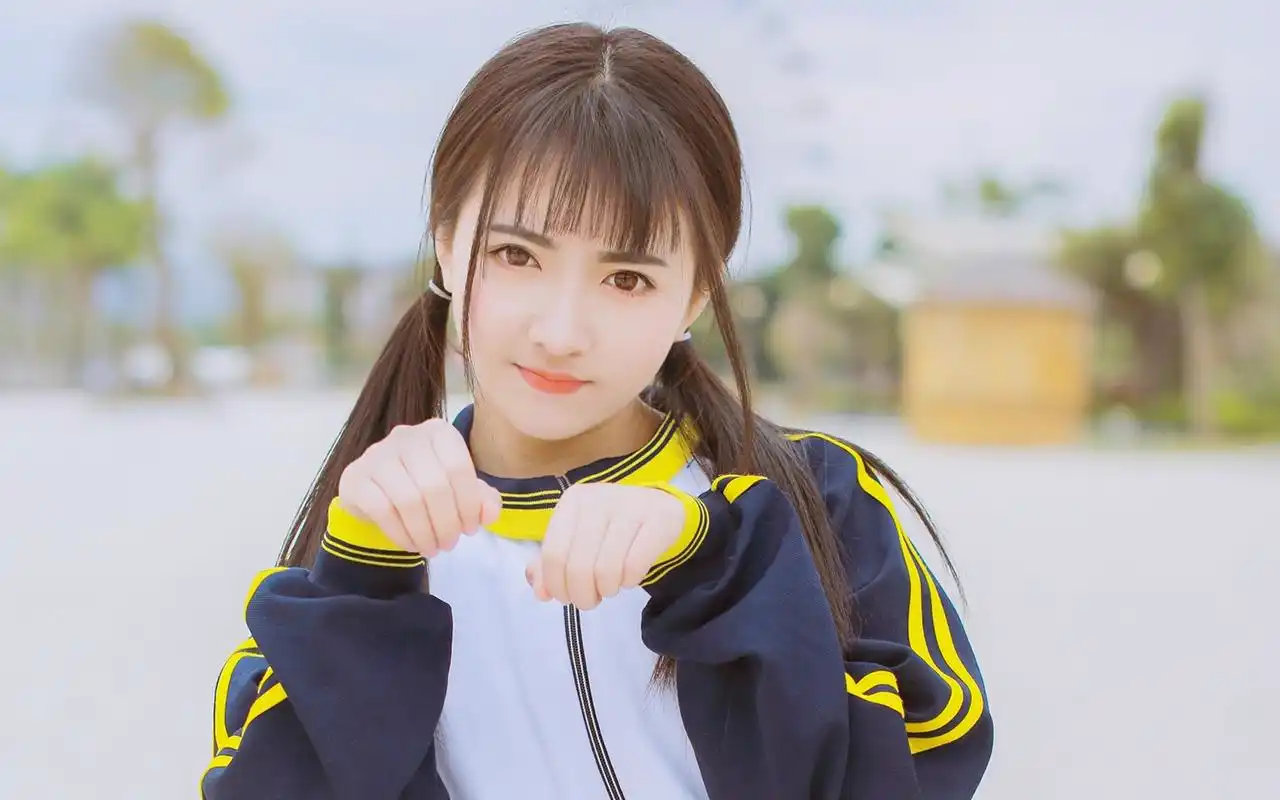 清纯校服美女小清新写真高清图片壁纸