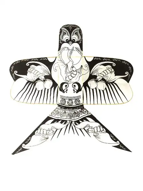 中国风空白风筝手工绘画diy制作材料包儿童涂鸦白色燕子沙燕易飞