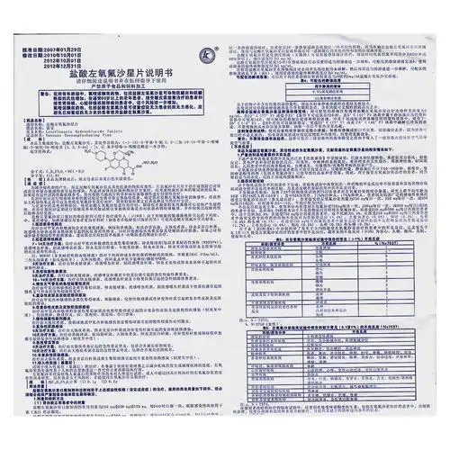 盐酸左氧氟沙星片(彼妥) 适用于敏感菌引起的: 1.