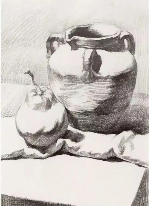 静物素描单体教程素描简单入门静物临摹