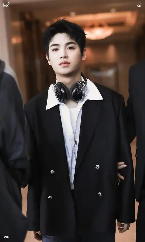 黄明昊黑西装