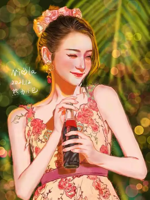 自学绘画60迪丽热巴手绘附绘画过程