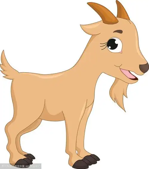 卡通的山羊