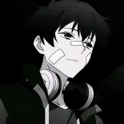 动漫黑暗冷血男生头像