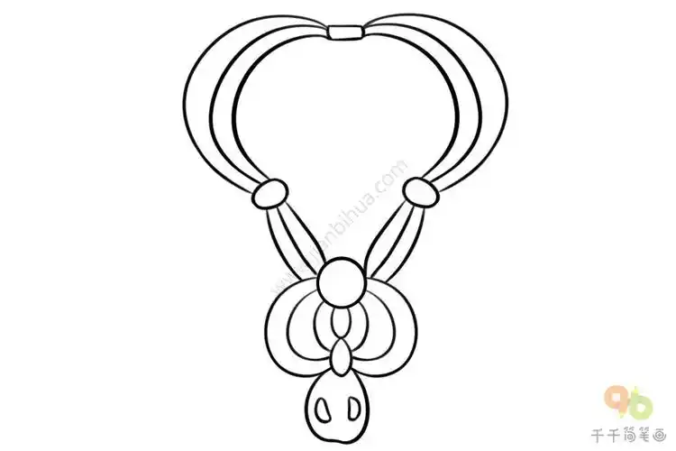 项链简笔画图片大全简单又漂亮