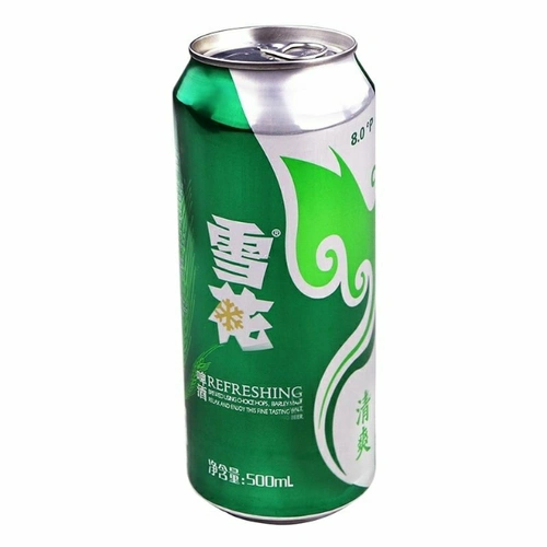 雪花啤酒snowbeer8度清爽500ml12听整箱装