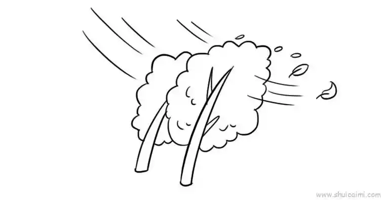 风儿童画怎么画 风简笔画好看