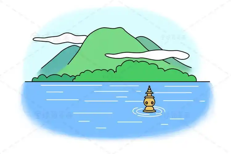 饮湖上初晴后雨古诗配画简笔画这首诗既写了西湖的水光山色也写了