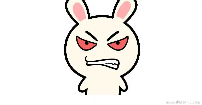 生气表情儿童画怎么画生气表情简笔画图片大全