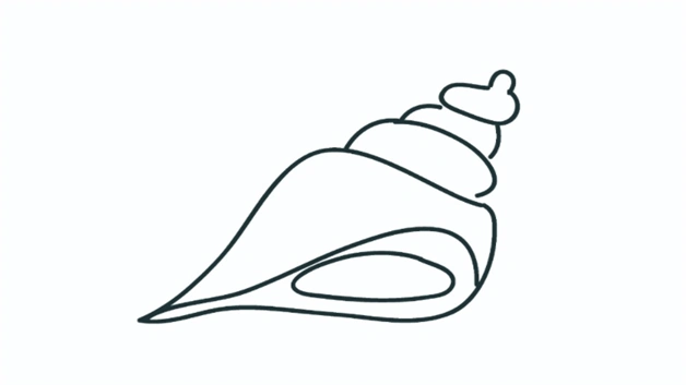 海螺的简单画法