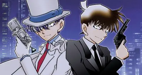 求柯南(新一)和基德在一起的图