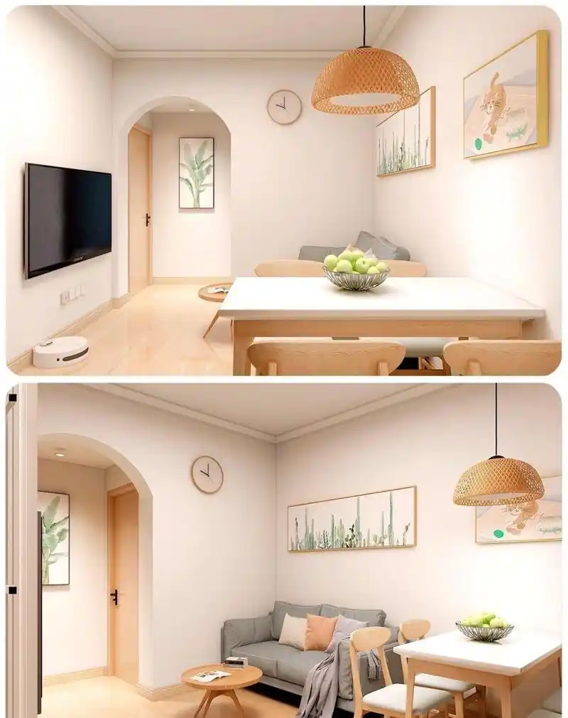 50平米两室一厅,治愈系北欧风真是绝绝子 [点亮平安灯]这是一个老破小