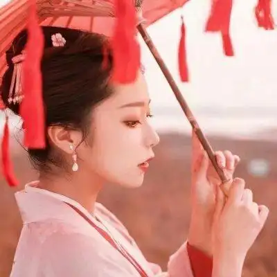 时精选古风侧脸女头