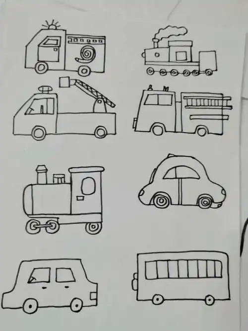 简笔画～交通工具