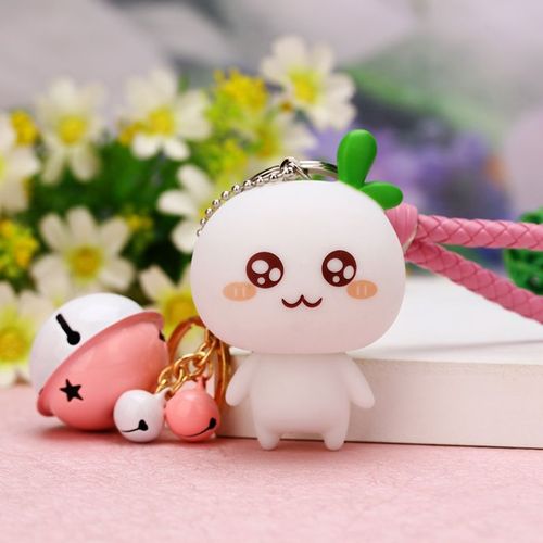 长草颜团子钥匙扣超萌ins可爱团子汽车钥匙扣公仔女生包挂件学生