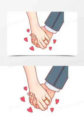 手绘卡通情人节牵手素材171手绘卡通情侣牵手免抠素材90卡通手绘白色