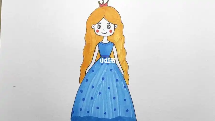 简单易学小公主快来一起学画画吧