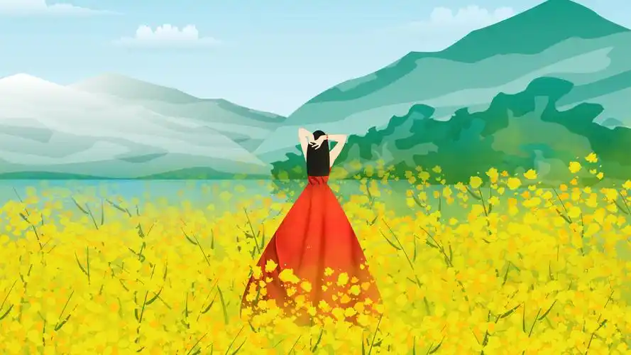 小清新插画絮语,艺术壁纸-回车桌面