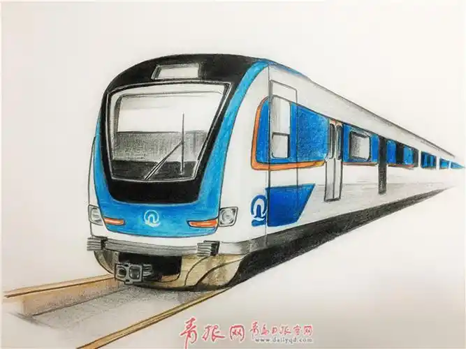 青岛小哥手绘地铁三号线充满了浓浓的海味儿