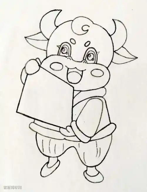 喜庆的牛年大吉创意年画 - 智慧妈咪网