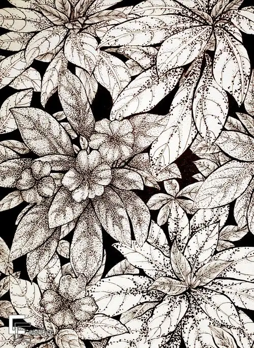 植物写生点画法