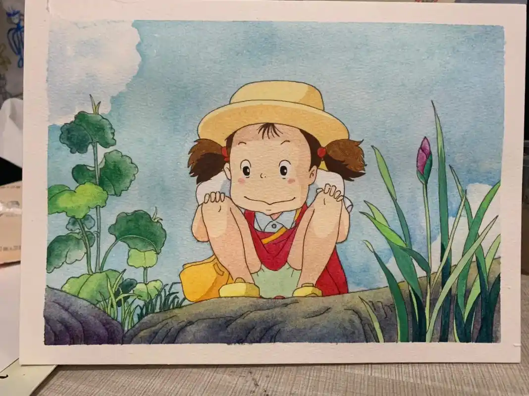 手绘 #水彩 #动漫手绘 #简笔画 #艺术 #宫崎骏漫画  - 抖音