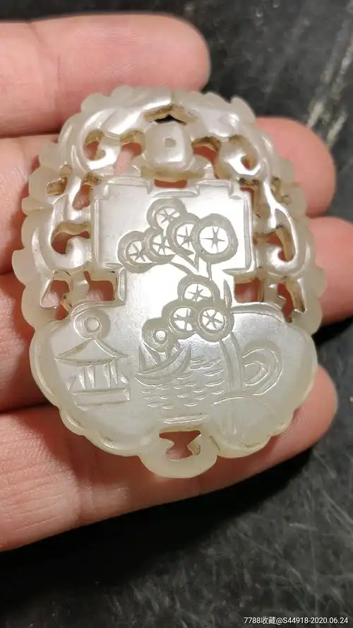 清代和田玉老玉佩(一口价)