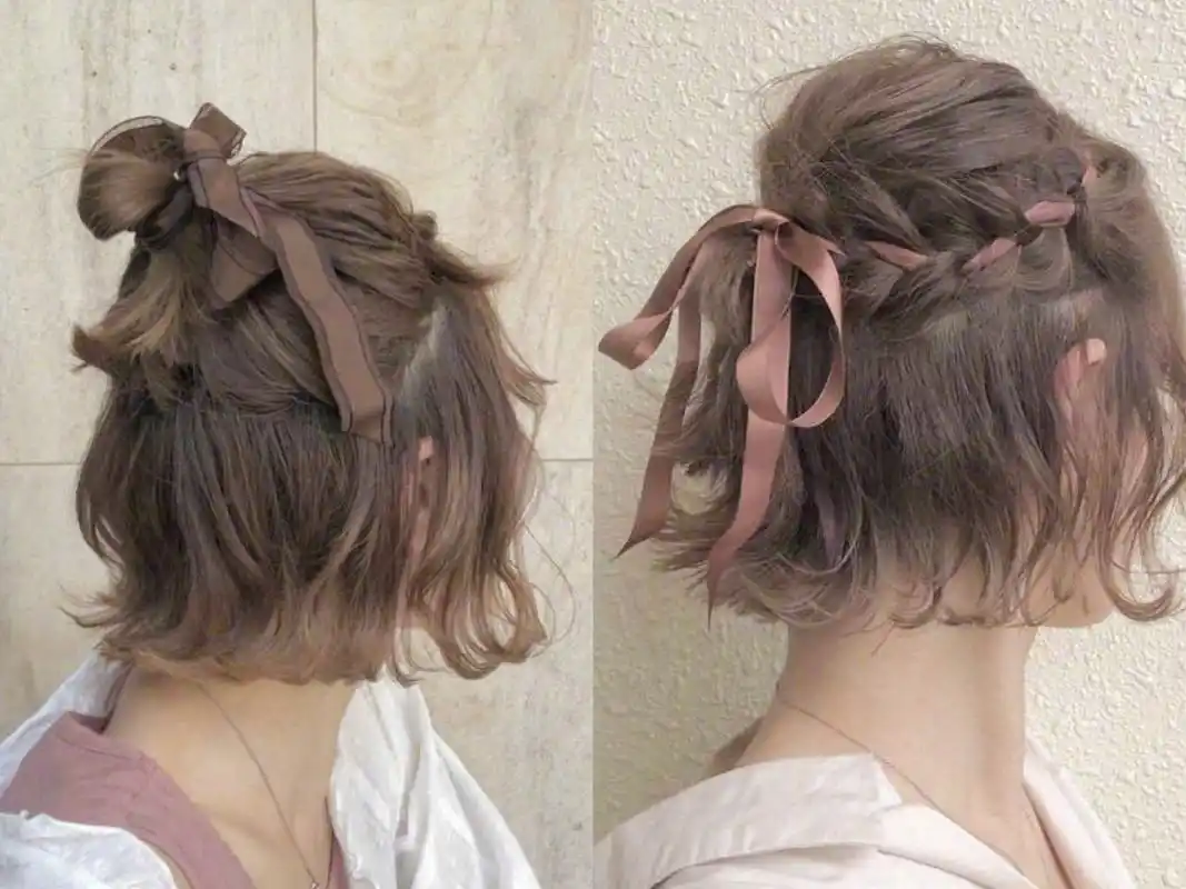 小仙女都爱的短发扎发,这样扎发好青春又时髦!