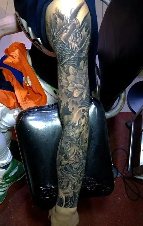 花臂_纹身图案手稿图片_断翅鹰的纹身作品集