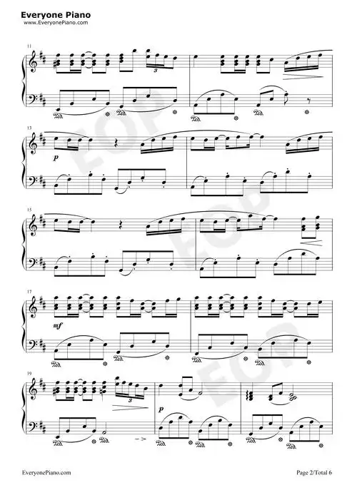 summer完美版-菊次郎的夏天五线谱预览2