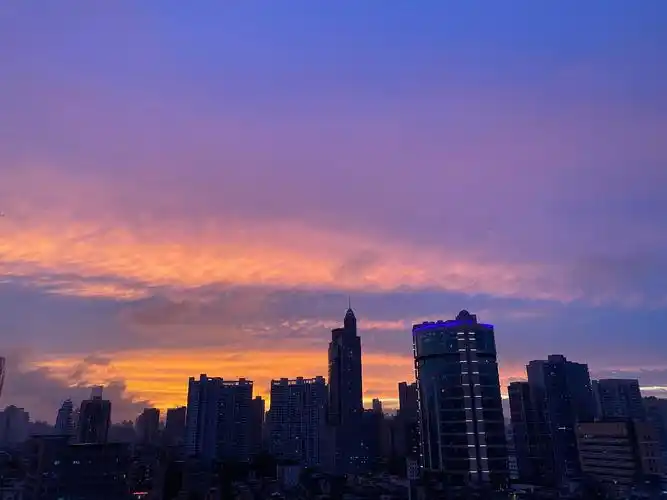 城市的晚霞