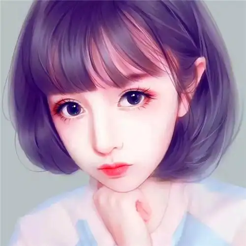 高级精致手绘女生头像图片 精致的妆容超高的颜值_女生微信头像_头像