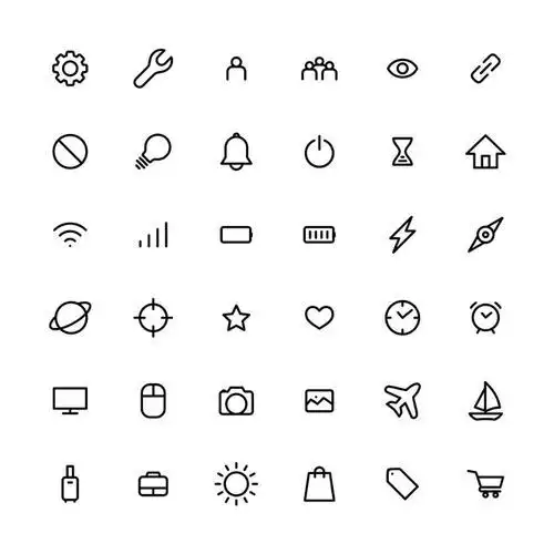 网络图标矢量图-经典黑白立体网络图标矢量素材免抠高清下载_懒人图库