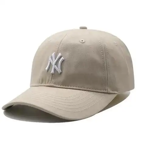 韩国mlb帽子春夏季ny字母刺绣软顶男女同款百搭棒球帽la鸭舌帽潮 ny小