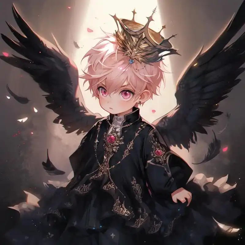 堕天使.#二次元 #ai绘画 #优质头像 - 抖音