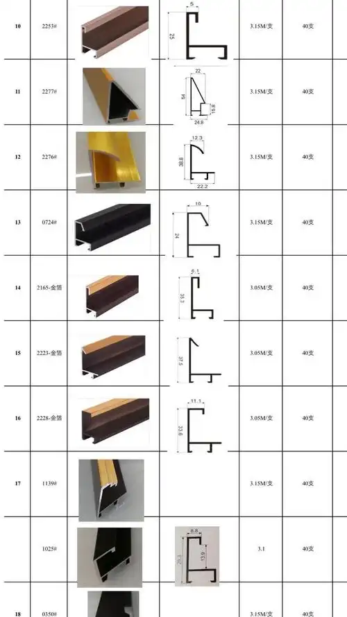 铝合金画框线条金属拉丝简约装饰画框镜子外框型材定做尺寸