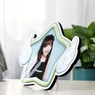 儿童水晶相框制作公主烤瓷摆台影楼亚米奇定制生日礼物幼儿毕业照