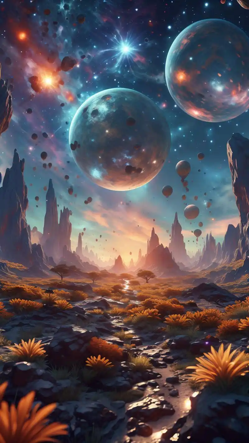 78蓝色星空手机壁纸,梦幻般的美90 蓝色星空手机壁纸,带你领略