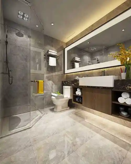 普陀区恒力锦沧花园100平欧式风格三室户装修效果图