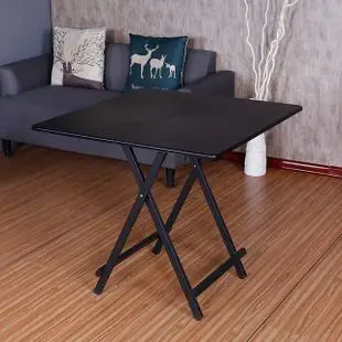 便携折叠桌餐桌家用4人白色寝室饭桌方桌单人台式餐厅宿舍简易创