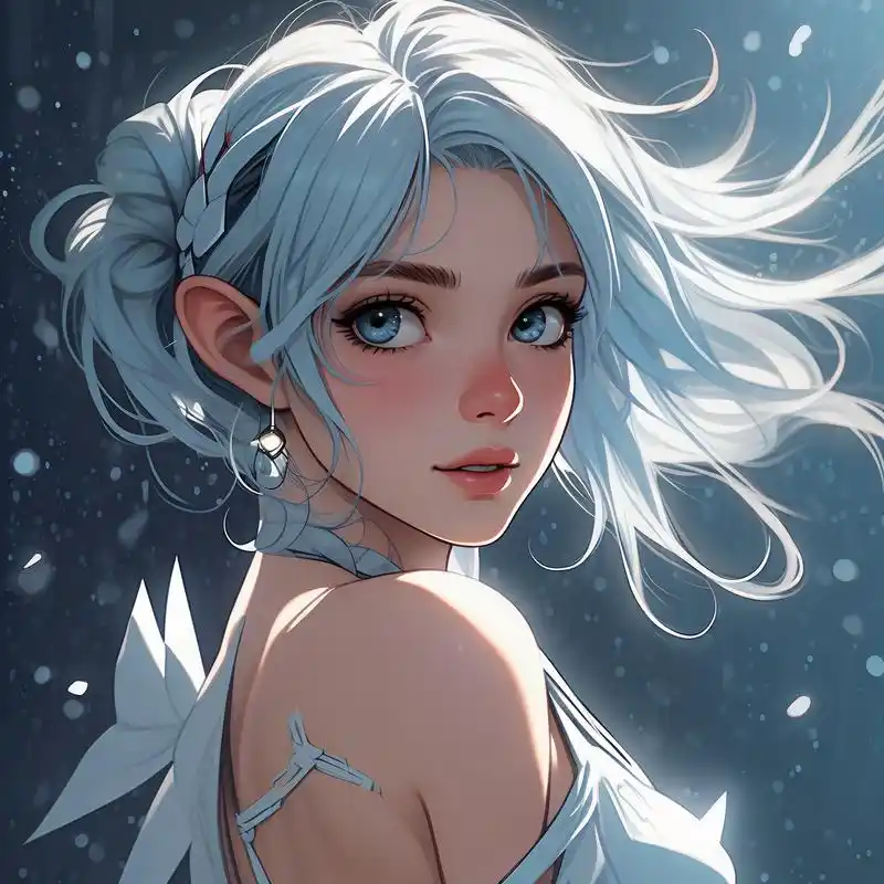 91水瓶座漫画少女头像96